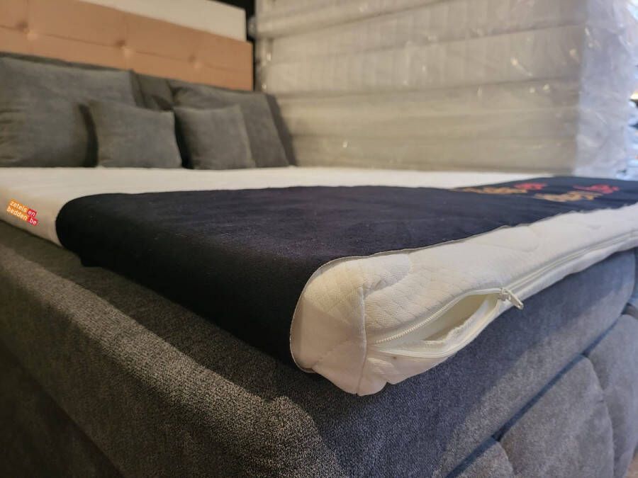 Geen merk Topper comfortschuim 7cm dik 180x200 cm tweepersoons topdekmatras Topmatras Zetelsenbedden afritsbaar tijk Koudschuim topper