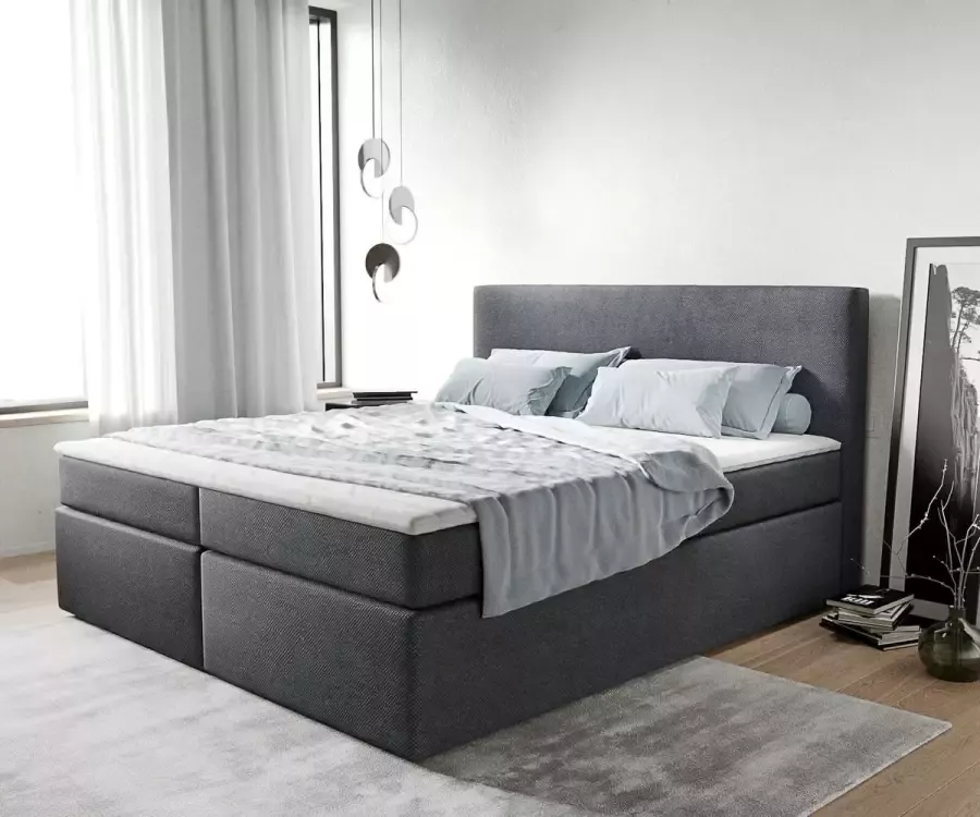 Zetelsenbedden.be Boxspring Bed Limit 160x200cm matras en topper inbegrepen zetelsenbedden - Foto 2