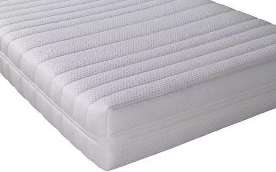 Geen merk Topper Comfortschuim 7cm dik 160x200 cm tweepersoons topdekmatras zetelsenbedden afritsbaar tijk Koudschuim