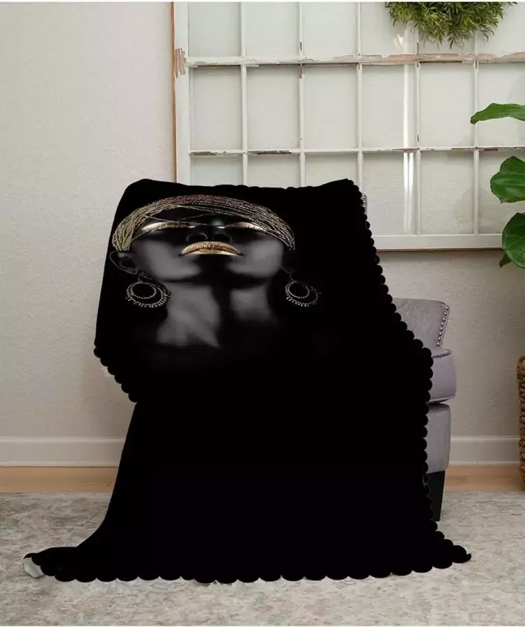 Zethome Bankhoes Zwart Sofa cover 180x180 cm Chenille Stof Bank hoes Bank beschermer Digital Printed