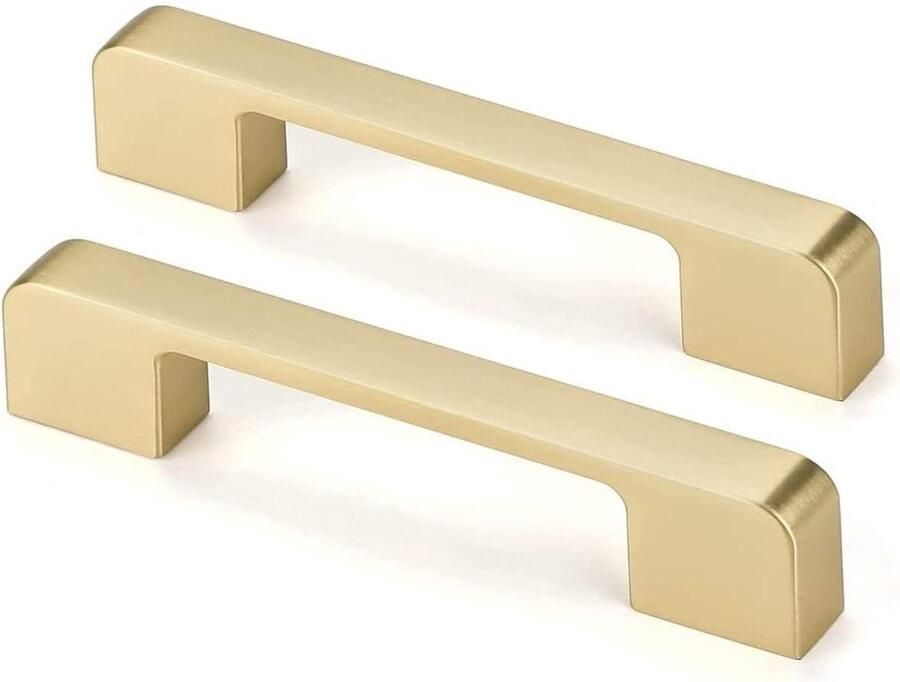 Zeynomax 10-delige set gouden keukenkast handgrepen 128mm Moderne deurgrepen voor keukenkasten Duurzaam materiaal Eenvoudige montage