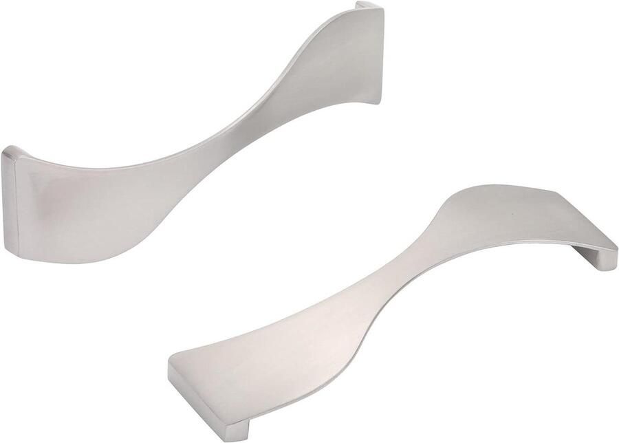 Zeynomax 6-delige set geborsteld nikkel keukenkast handgrepen 160mm keuken deurgrepen in Nederlandse stijl