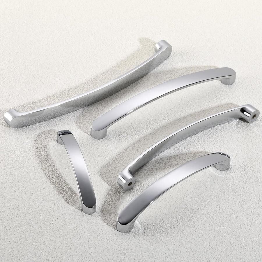 Zeynomax 6-delige set meubelgrepen 224mm voor keukenkasten en lades Roestvrijstalen badkamerhandgrepen