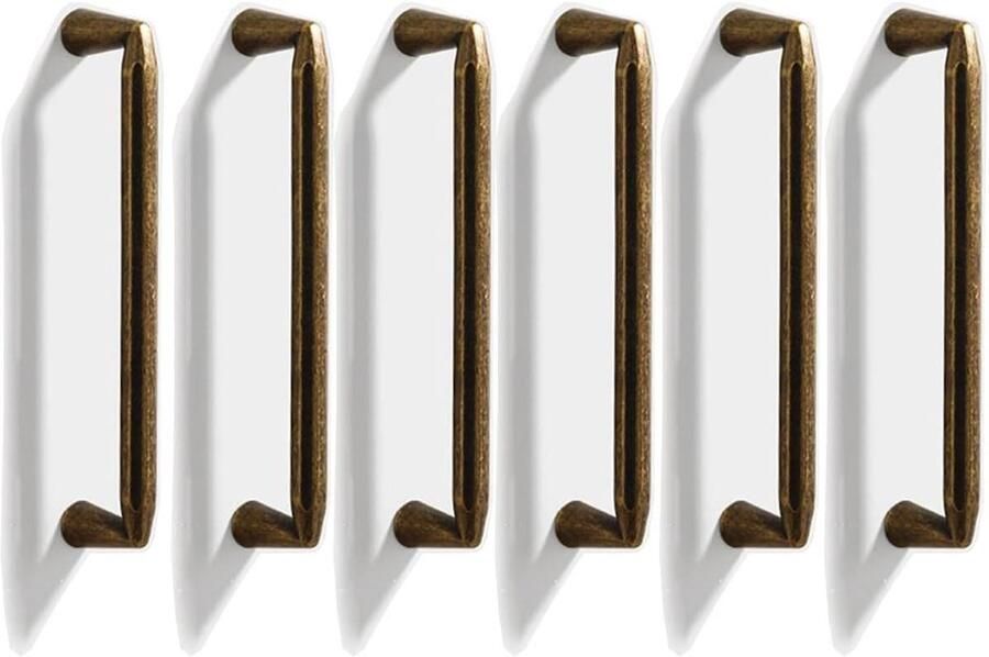 Allecto Plus Antieke Messing Kasttrekken 128mm Set van 6 Keukenkast Handgrepen Kastlade Pulls met Hardware