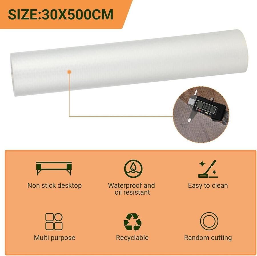 Zeynomax Antislip lade liner 30 x 500 cm voor keukenkasten waterdicht en op maat te snijden antislip bescherming voor kasten en planken