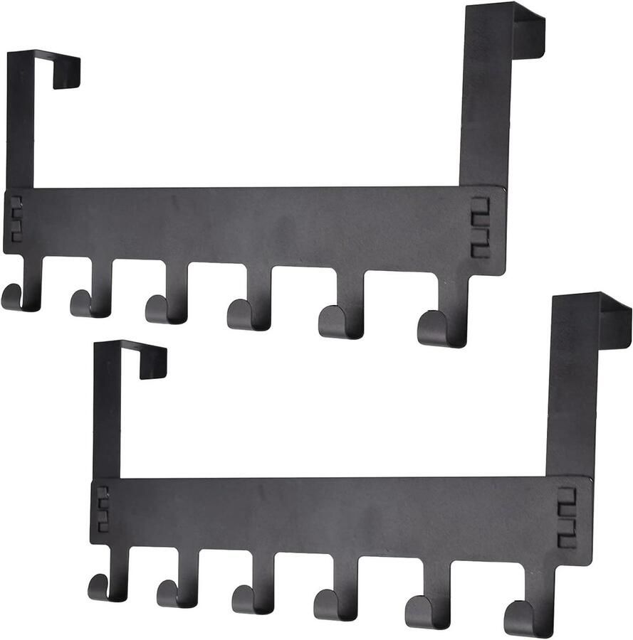 Zeynomax Deurhaak kledingrek handdoekenrek kapstok badkamer achterdeur Praktisch en ruimtebesparend ontwerp Voor opknoping kleding en handdoeken