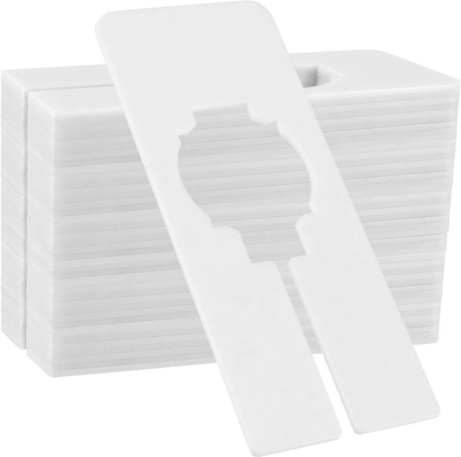 Inovra Plus Kledingrek Verdelers 50 stuks Maatverdelers voor Sorteren Kledingmaten Duurzaam en Wit
