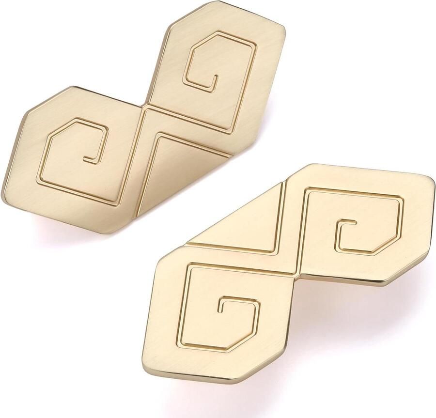 Allecto Plus Goud Keukenkast Handgrepen 32mm Set van 4 Moderne Kledingkast Deur Handgrepen Goud Cabinet Handvat Keukengrepen veilig online kopen