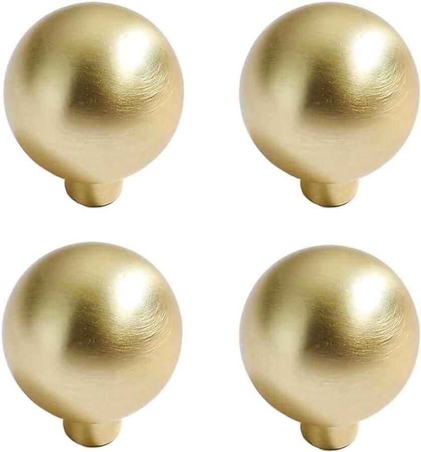 Zeynomax Gouden deurknoppen en kastknoppen set met één gat voor keukengrepen en lades
