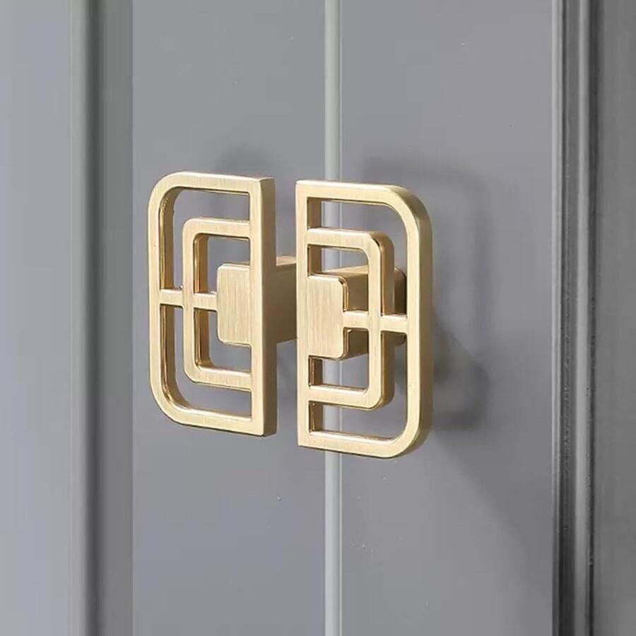 Allecto Plus 2-Pack Goud Geborsteld Keukenkast Handgrepen Keukenkast Hardware Lade Trekt Dressoir Trekt