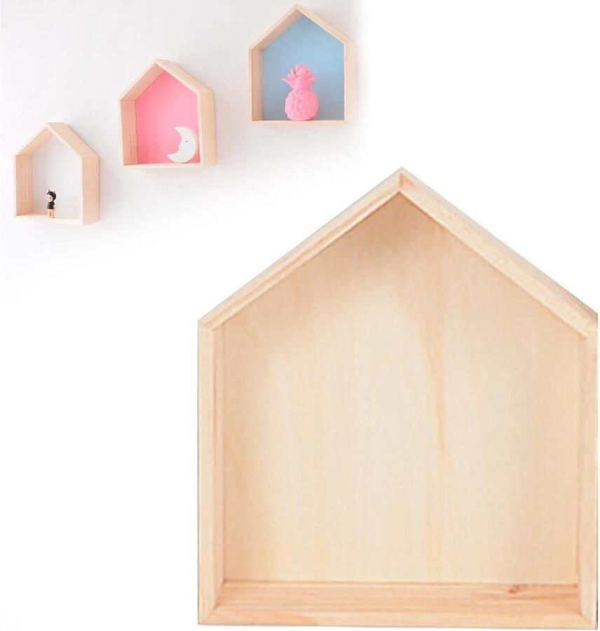 Zeynomax Houten frame voor huisdecoratie 275 x 24 cm Rustieke wanddecoratie Zwevend houten frame Ideaal tentoonstellingsstuk