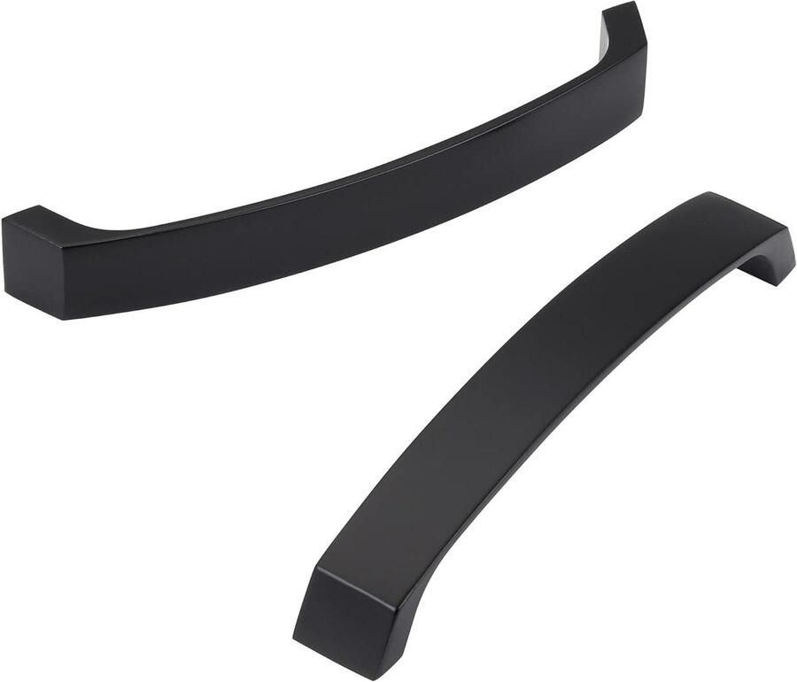 Zeynomax Keukenkast handgrepen 192mm Set van 6 Zwart Kast hardware Lade trekt Modern design