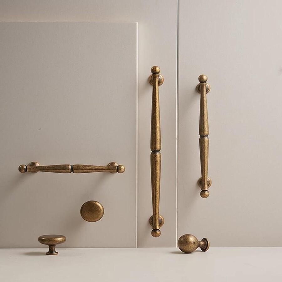 Allecto Plus Keukenmeubelgrepen 96mm 6 stuks antieke meubelgrepen lade meubel keuken