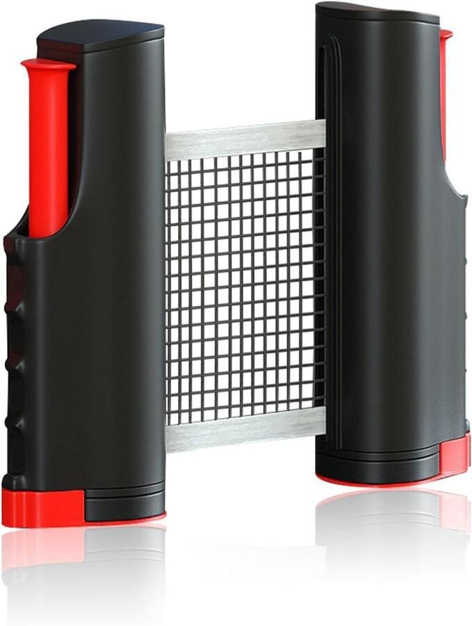 Zeynomax Verstelbaar Pingpongnet voor Bureau of Eettafel Uitbreidbaar tot 170 cm Tafeltennisnet met Reservenet