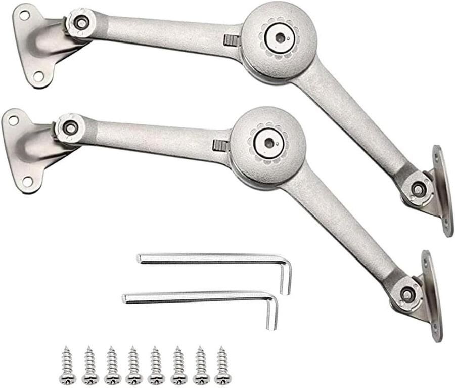 Zeynomax Verstelbare Liftsteun voor Keukenkastdeur Set van 2 Stuks Ideaal voor Kastdeur en Houten Opbergdozen