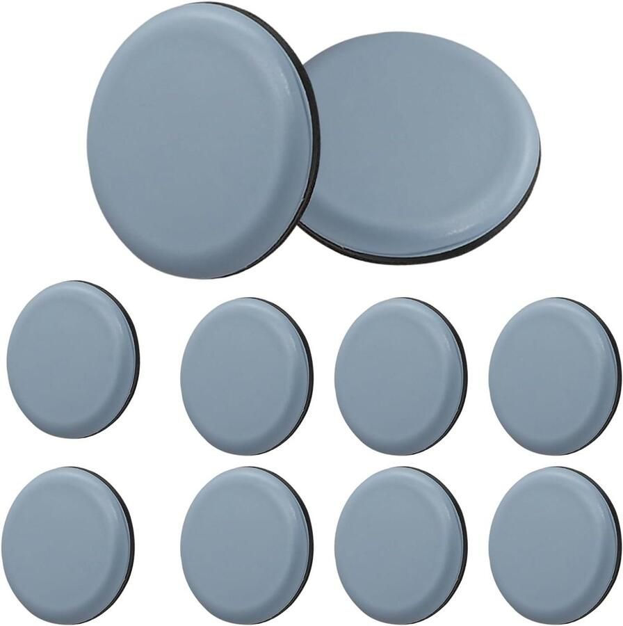 Zeynomax Zelfklevende meubelglijders (10 stuks) voor houten vloeren Bankglijders Meubelbeschermers Meubelschuifregelaars