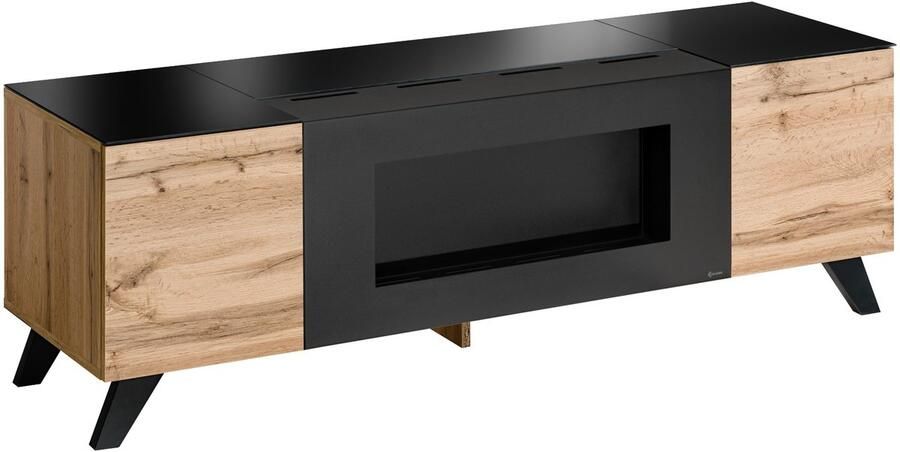 ZHPK TV meubel tv meubel met bio ethanol sfeerhaard tv meubel hout niet elektrisch - Foto 2