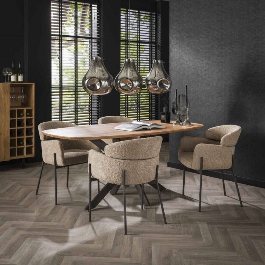 Bold Living Eettafel Arhus Naturel Acaciahout