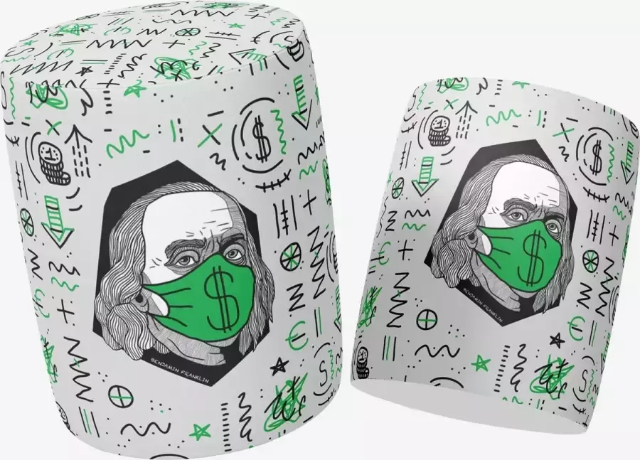 Zijou Luxe Poef Benjamin Franklin rond Suède- Modern- Zitbank Voetenbak Ø40 x45 cm