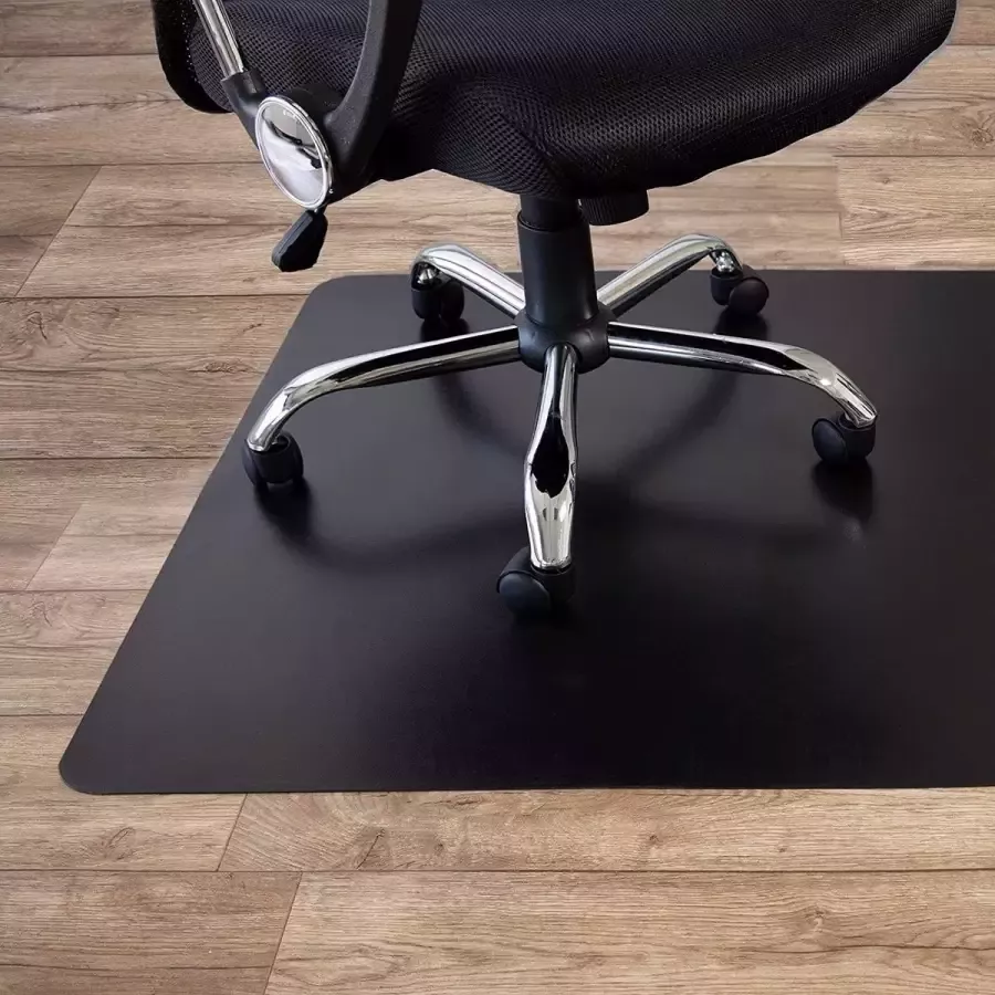 Zinaps Bureaustoel Mat vloerbescherming Mat voor harde vloeren bureaustoel onderlaag vloermat stoelpad zwart Polypropyleen dikte: 1 9 mm. Verkrijgbaar in 3 maten (WK 02130)