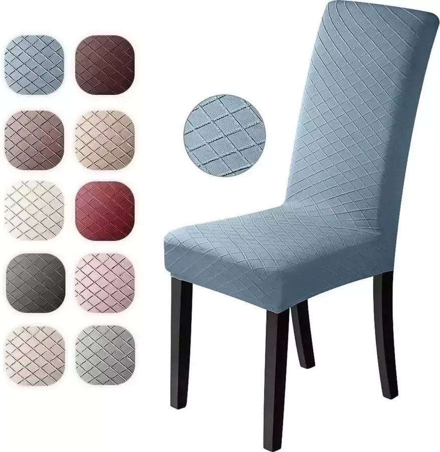 Zinaps Stoelhoezen Eetekamerstoelen stoelhoezen Set van 4 Universele Stretch-stoelhoezen Moderne Jacquard Cover Verwijderbare stoel Cover Eetkamer Cover Bi-Elastische gemonteerde dekking voor banket decoratie en bruilofts. (WK 02130)