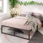 ZINUS SHOP YOLO- bedframe-belastbaar laag profiel platform bedframe-matras basisgeen boxspring nodig-stabiele houten lattenbodem snelle-eenvoudige montage -180 x 200 cm - Thumbnail 1