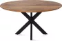 Zita Home eettafel 110cm rond mangohout kruispoot Black Friday Deal - Thumbnail 1