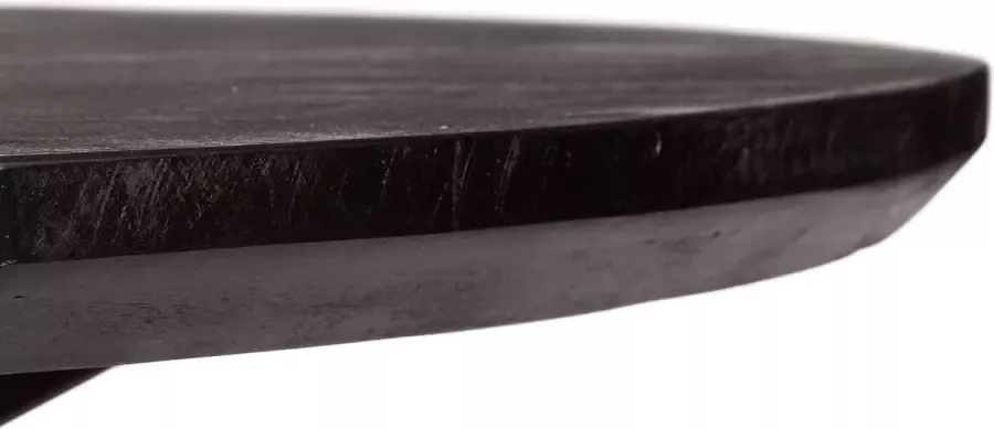 Zita Home ronde eettafel 130cm volledig zwart met spin poot verjongd Deens Design 130x130x77cm