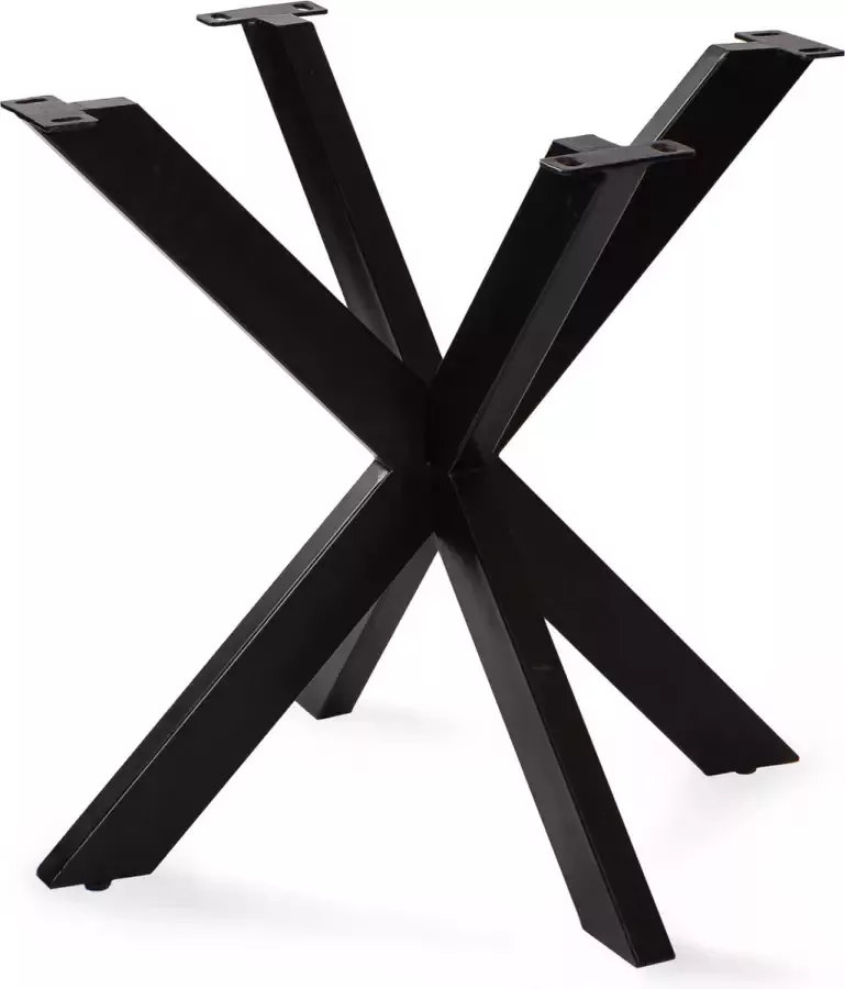 Zita Home Tafelpoot matrix poot spin spoot voor eettafel metaal zwart Black Friday Deal - Foto 2