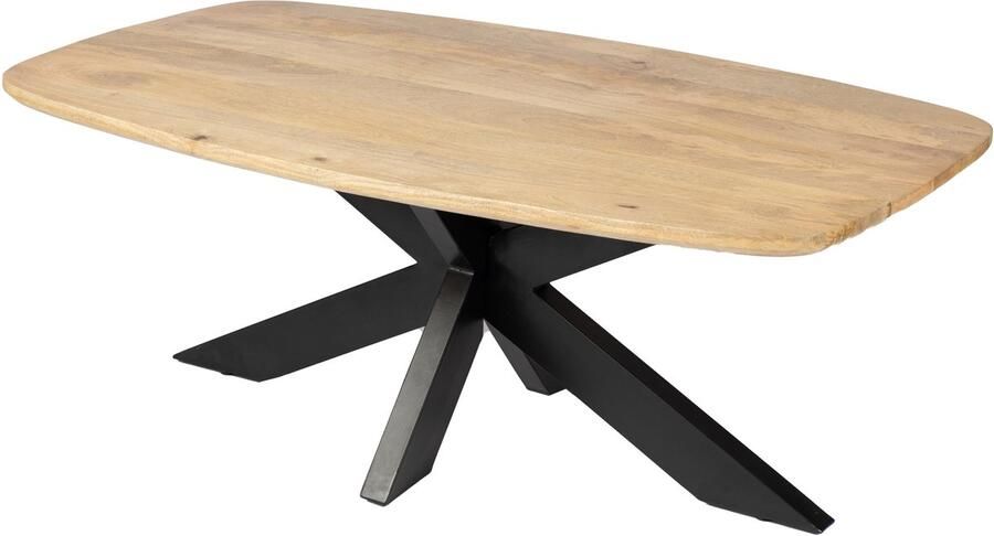 Zita Home ZitaHome Boston Salontafel Ovale vorm 120 cm Mangohout Matrixpoot