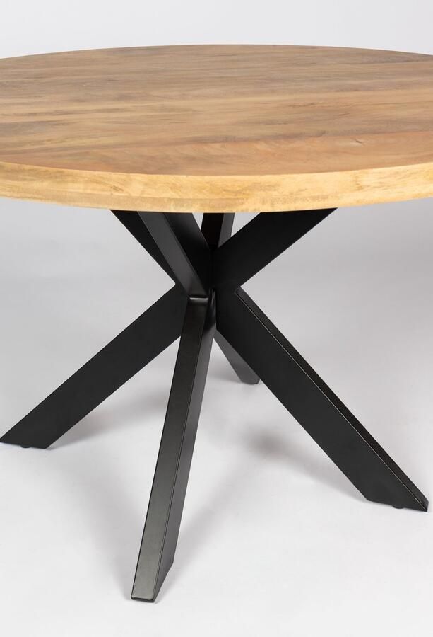 Zita Home Luxe dikke versie ronde eettafel SUUS 140cm mango spin poot - Foto 2