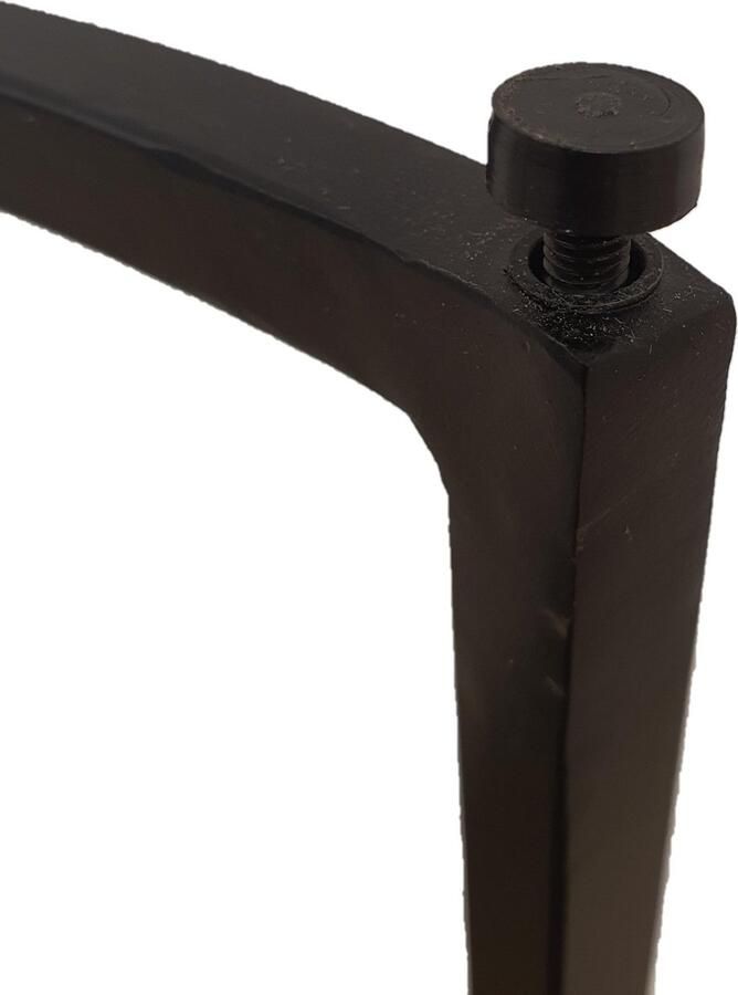 Zita Home Quinn Zwart Salontafel set van 3 mango hout 54cm diameter Black Friday Deal - Foto 2