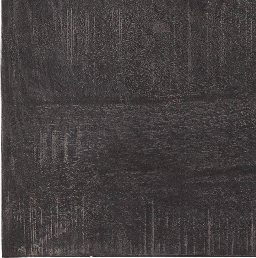 Zita Home Swiss ronde eettafel 120cm volledig zwart met spin poot schuine rand verjongd