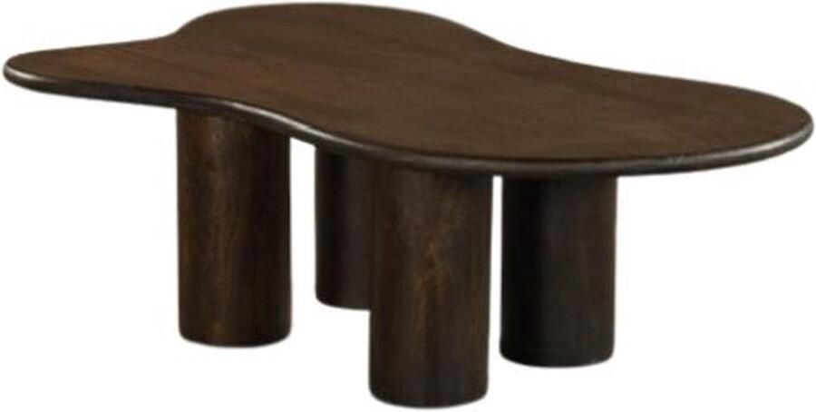 Zita Home Organische salontafel 110 cm Bruin – Mangohout
