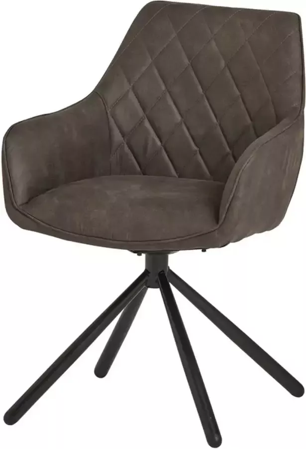 Zitmaxx Wonen Eetkamerstoel Diamond Spinny grey
