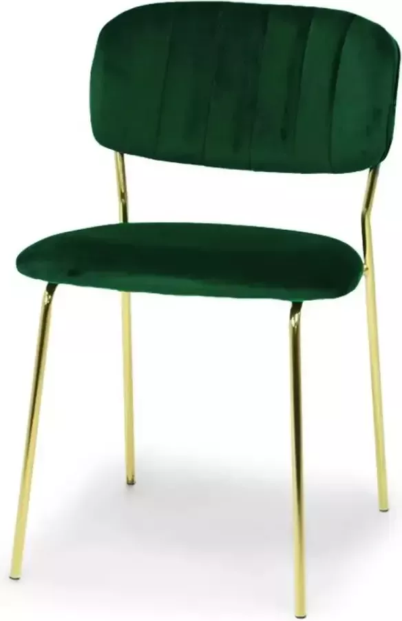 Zitmaxx Wonen Eetkamerstoel Kate Groen Goud