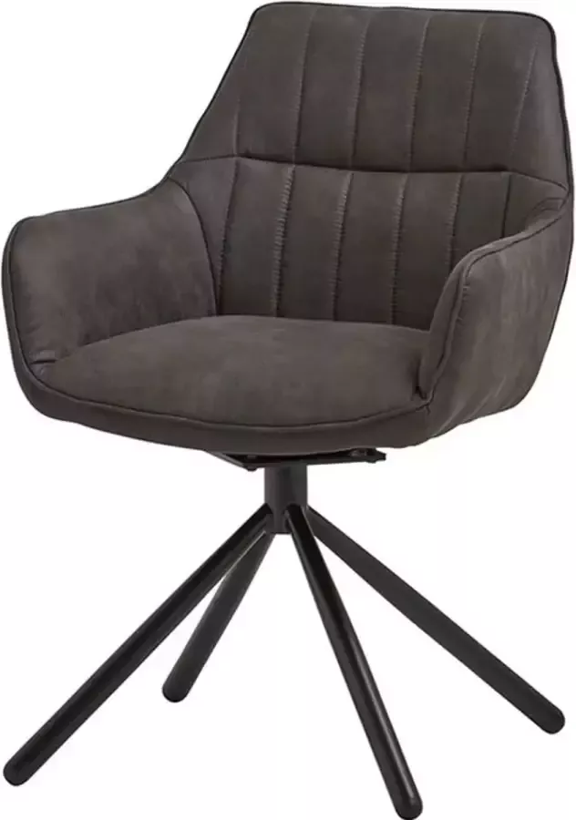 Zitmaxx Wonen Eetkamerstoel Stripe Spinny grey