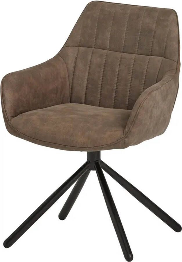 Zitmaxx Wonen Eetkamerstoel Stripe Spinny stone