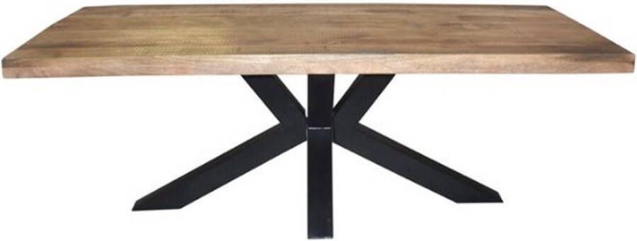 Zitten&Liggen Eettafel Mango Nora Rechthoek Spinpoot 160 cm