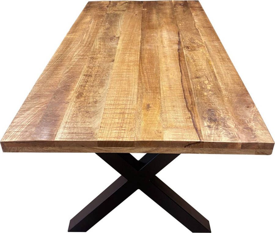 Zitten&Liggen Eettafel Mango Nora Rechthoek X-poot 200 cm