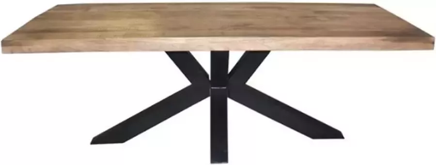 Zitten&Liggen Eettafel Mango Nora Rechthoek Spinpoot 180 cm