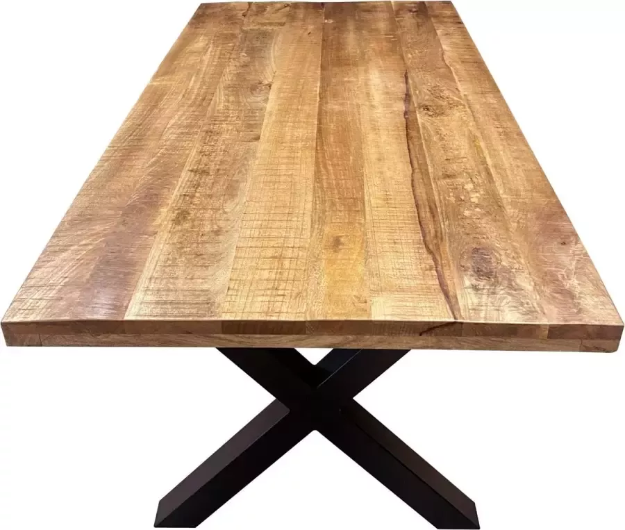 Zitten&Liggen Eettafel Mango Nora Rechthoek X-poot 200 cm