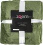Zoem enterprise Zoem Fleece deken XL Fleece plaid XL Recycled Olijfgroen Groen Kerst Picknick Terras Tuinset Duurzaam 205 x 150 300 gsm Kleedje - Thumbnail 1