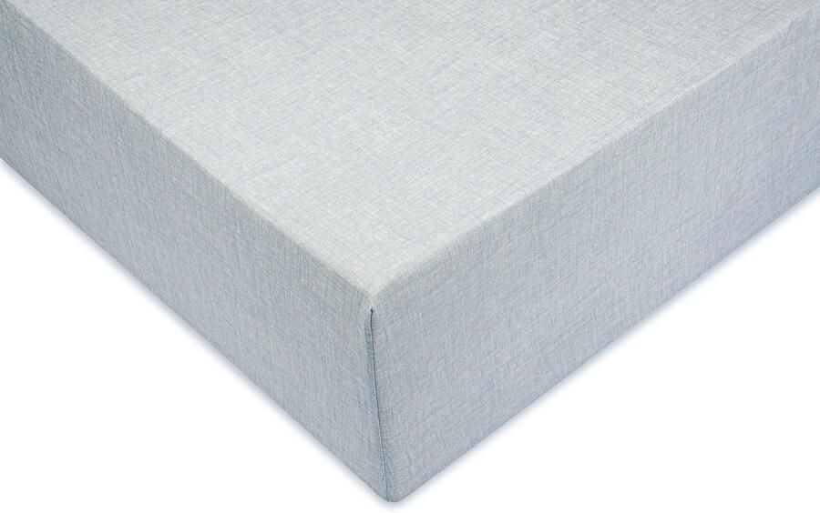 Zohome Hoeslaken Lino Onderlaken voor tweepersoonsbed 140x200 100% Katoen Groen