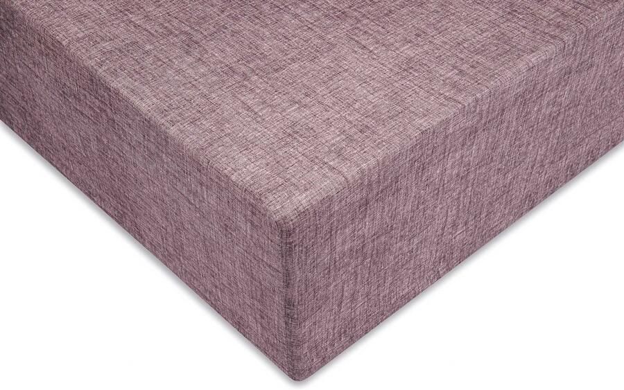 Zohome Hoeslaken Lino Onderlaken voor tweepersoonsbed 140x200 100% Katoen Rood