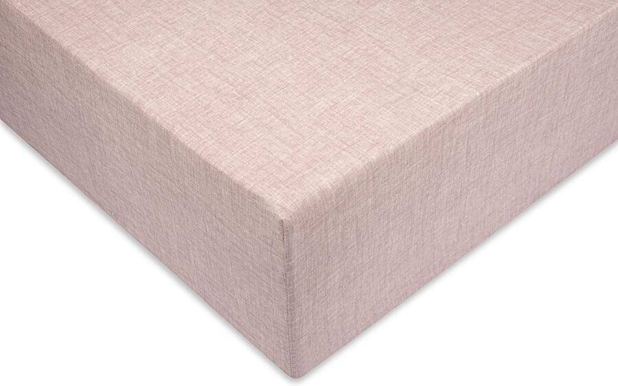 Zohome Hoeslaken Lino Onderlaken voor tweepersoonsbed 140x200 100% Katoen Roze - Foto 2