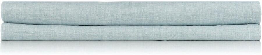 Zohome Hoeslaken Lino-topper Onderlaken voor tweepersoonsbed 160x200 100% Katoen Groen