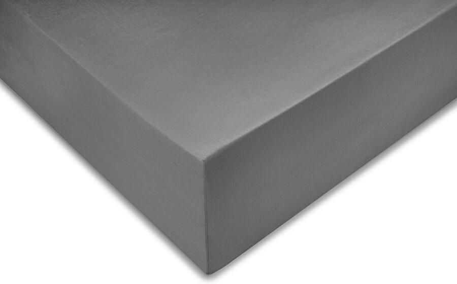 Zohome Hoeslaken Satinado Onderlaken voor tweepersoonsbed 160x200 100% Katoen-Satijn Antraciet