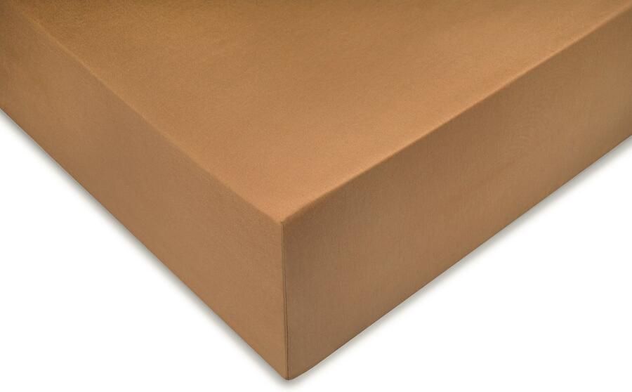 Zohome Hoeslaken Satinado Onderlaken voor tweepersoonsbed 160x200 100% Katoen-Satijn Bruin - Foto 2