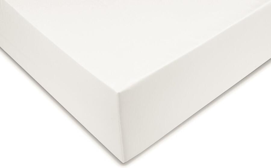 Zohome Hoeslaken Satinado Onderlaken voor tweepersoonsbed 160x200 100% Katoen-Satijn Off-White - Foto 2